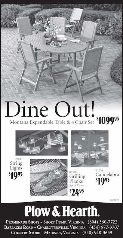 Plow&Hearth Ad - Dine Out!