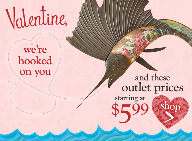 Valentine’s Day styling reels you into this outlet sale