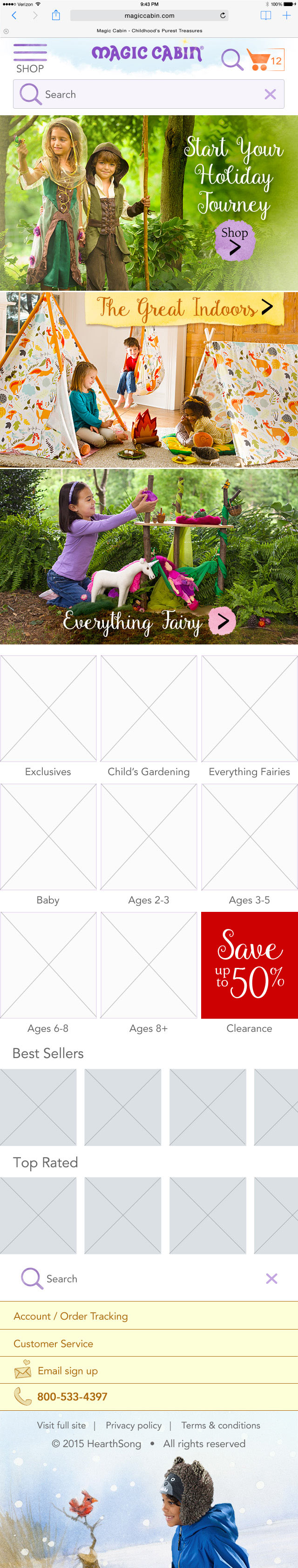 MagicCabin Mobile Home Page Skin