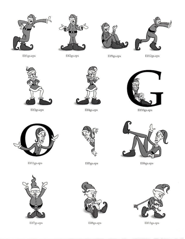 Santa’s Helpers - Holiday Ad Character Illustrations