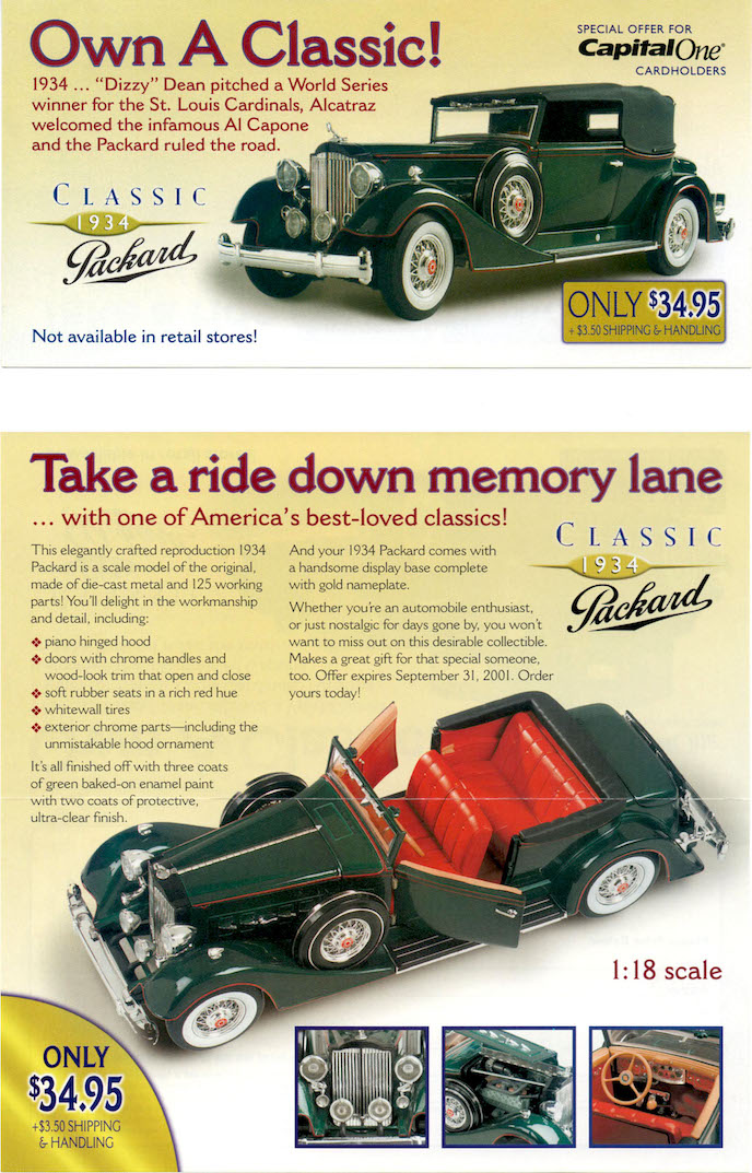 A classic look for this mailing insert