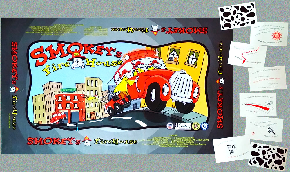 Smokey’s Firehouse Board Game Design