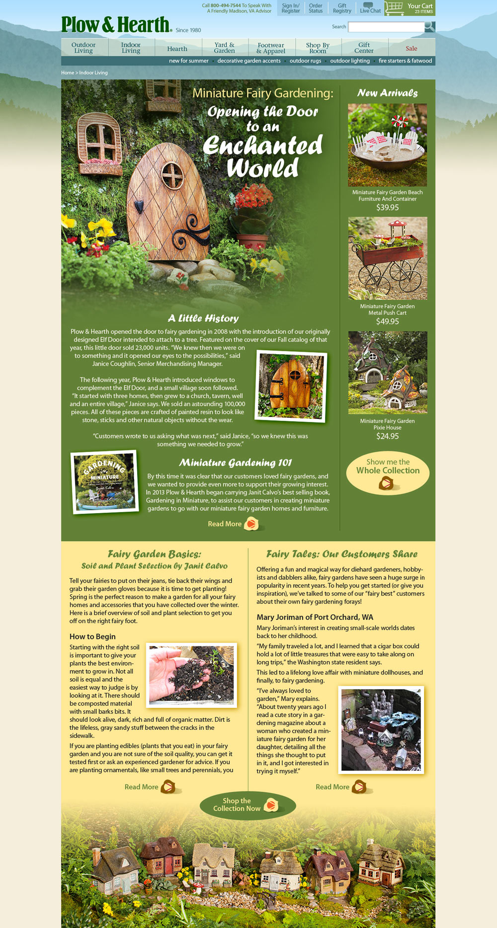 Mini Fairy Garden Landing Page