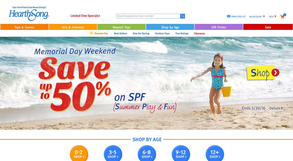 HearthSong Memorial Day Sale - Don’t Forget the Sunscreen